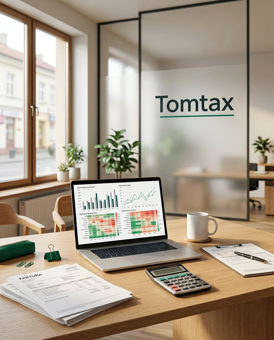 Nowoczesne biuro rachunkowe Tomtax w Ciechanowie